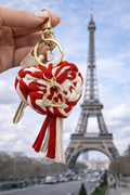 Handmade Crochet Keychain-Parisian Love Collection
